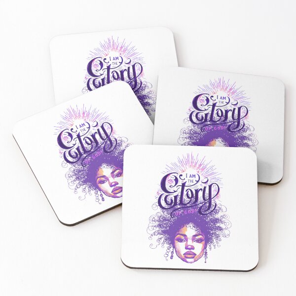 Item preview, I am the Glory of God (Purple font w/ face) designed and sold by anointedhelp.