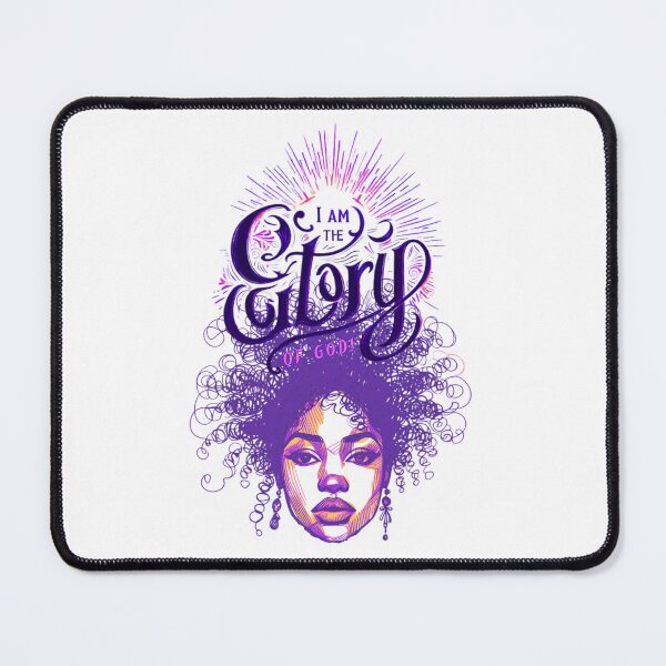 Item preview, I am the Glory of God (Purple font w/ face) designed and sold by anointedhelp.