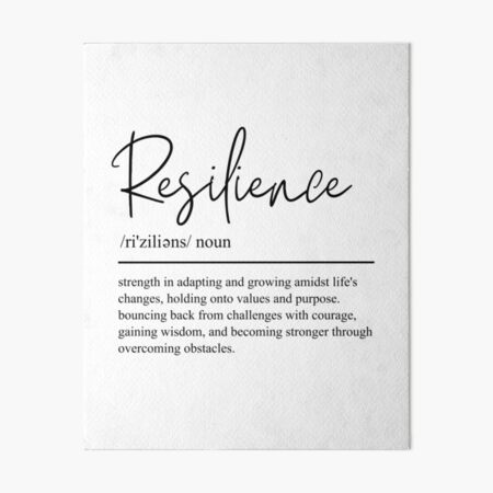 Item preview, Resilience definition designed and sold by Alberto Dominguez.
