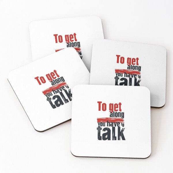 Item preview, Talk to get along A simple,minimalistic design designed and sold by JanChryzostom.