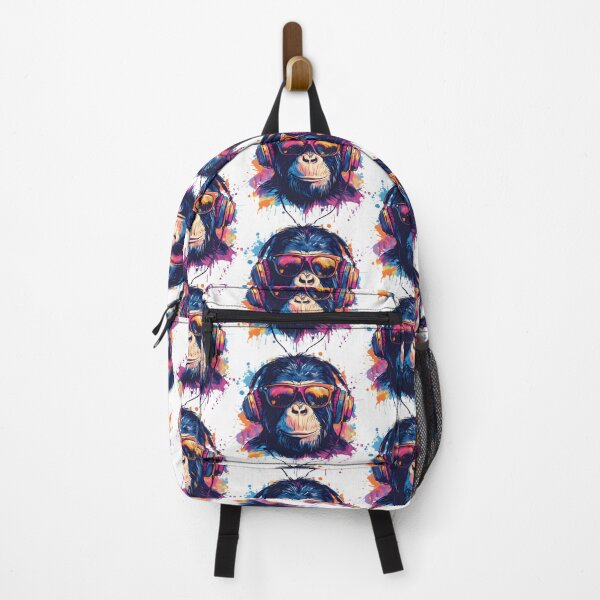 Item preview, A stylish monkey in glasses with rainbow colors designed and sold by Mariana Shymkovych.