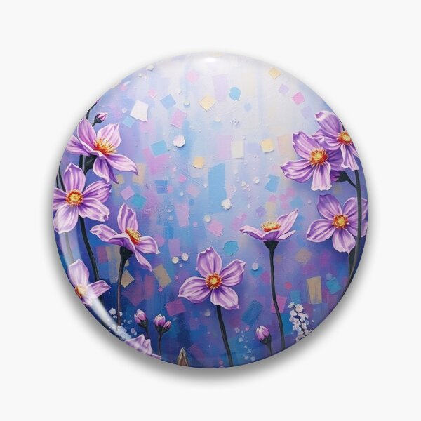 Item preview, Flores de color púrpura que brillan en el invierno designed and sold by Shapeshifter797.
