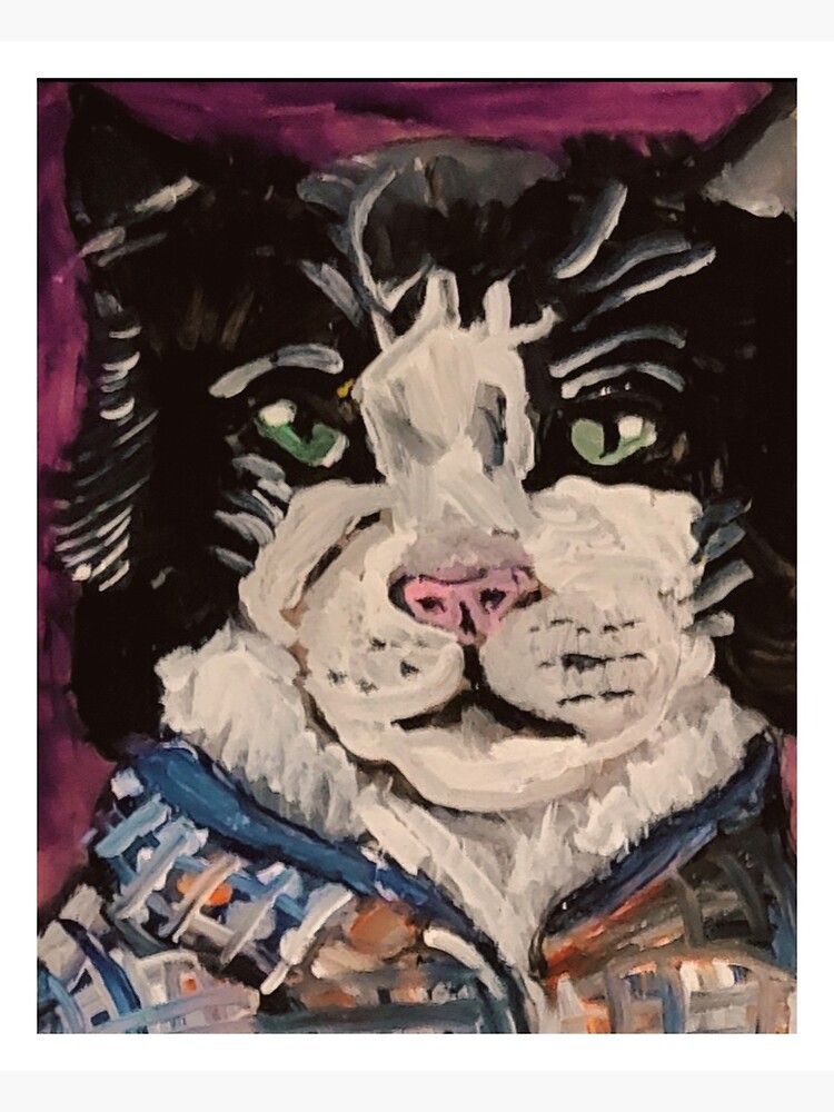 Aperçu 3 sur 3. Sticker avec l'œuvre Chat créée et vendue par Shannonkid24.