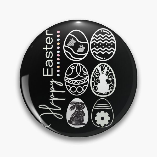 Item preview, Happy Easter elegant monochromatic design designed and sold by LaPaoTorres.