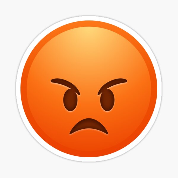 Item preview, Angry emoji designed and sold by AngelesRincon.