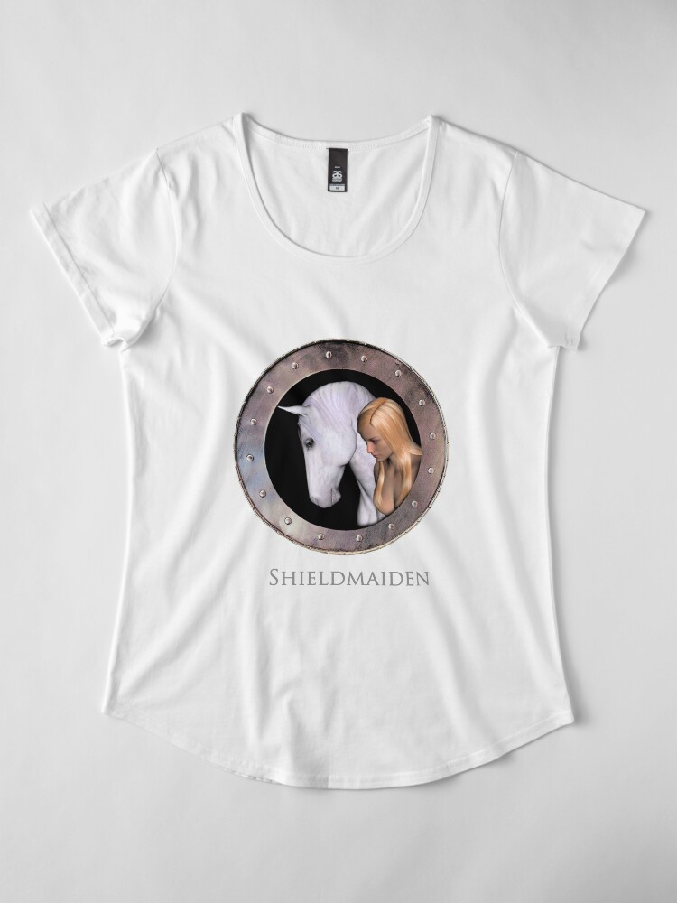 Alternate view of Shieldmaiden Premium Scoop T-Shirt