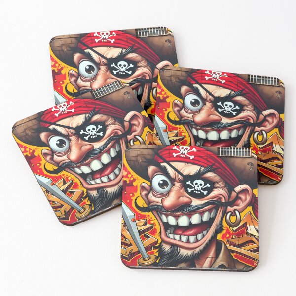 Item preview, Vibrant Pirate Graffiti - Urban Street Art designed and sold by aminz4.