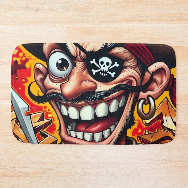 Item preview, Vibrant Pirate Graffiti - Urban Street Art designed and sold by aminz4.