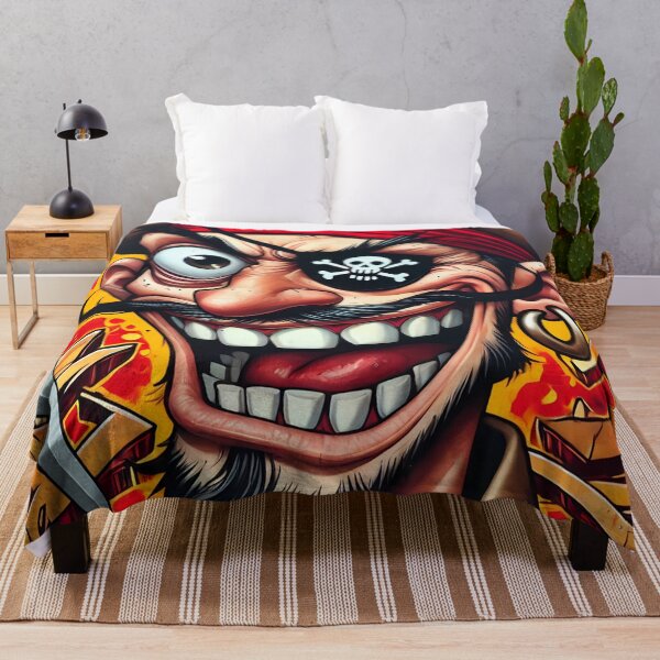 Item preview, Vibrant Pirate Graffiti - Urban Street Art designed and sold by aminz4.