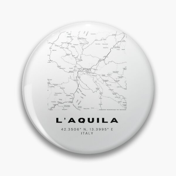 Item preview, Minimalist L’Aquila Map Art - Italy City Coordinates Design designed and sold by RM-Journey.