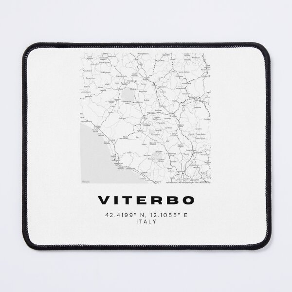 Item preview, Minimalist Viterbo Map Art - Italy City Coordinates Design designed and sold by RM-Journey.
