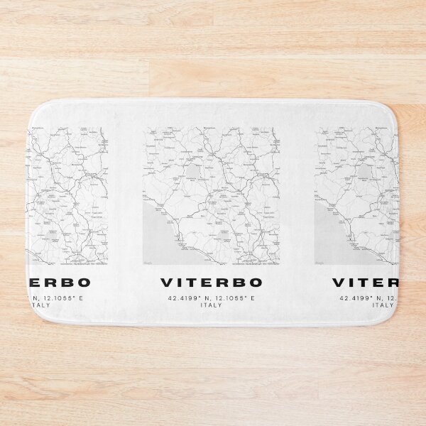 Item preview, Minimalist Viterbo Map Art - Italy City Coordinates Design designed and sold by RM-Journey.