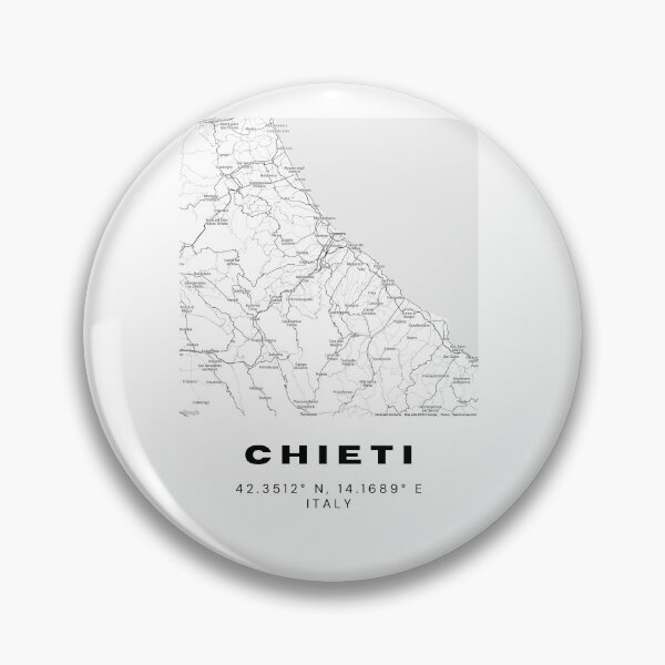 Item preview, Minimalist Chieti Map Art - Italy City Coordinates Design designed and sold by RM-Journey.