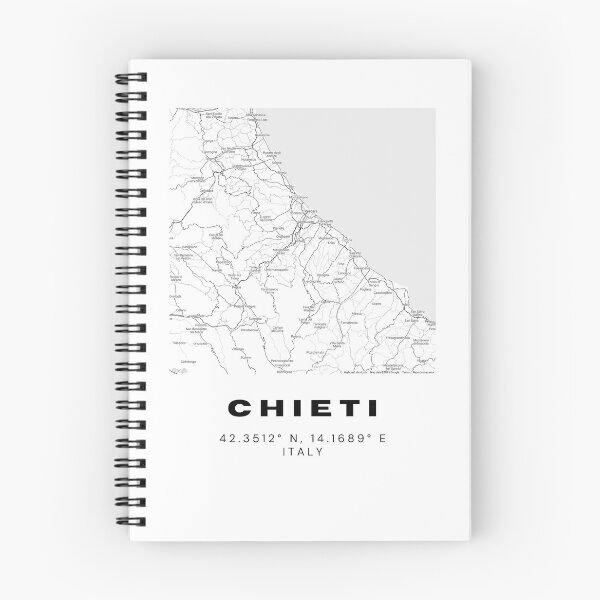 Item preview, Minimalist Chieti Map Art - Italy City Coordinates Design designed and sold by RM-Journey.