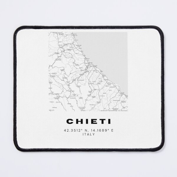 Item preview, Minimalist Chieti Map Art - Italy City Coordinates Design designed and sold by RM-Journey.
