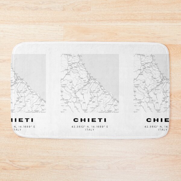 Item preview, Minimalist Chieti Map Art - Italy City Coordinates Design designed and sold by RM-Journey.