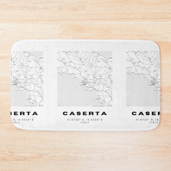 Item preview, Minimalist Caserta Map Art - Italy City Coordinates Design designed and sold by RM-Journey.