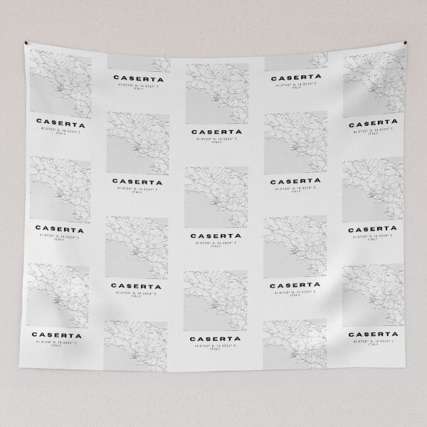 Item preview, Minimalist Caserta Map Art - Italy City Coordinates Design designed and sold by RM-Journey.