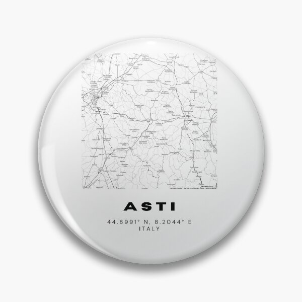 Item preview, Minimalist Asti Map Art - Italy City Coordinates Design designed and sold by RM-Journey.