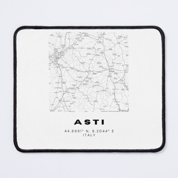 Item preview, Minimalist Asti Map Art - Italy City Coordinates Design designed and sold by RM-Journey.