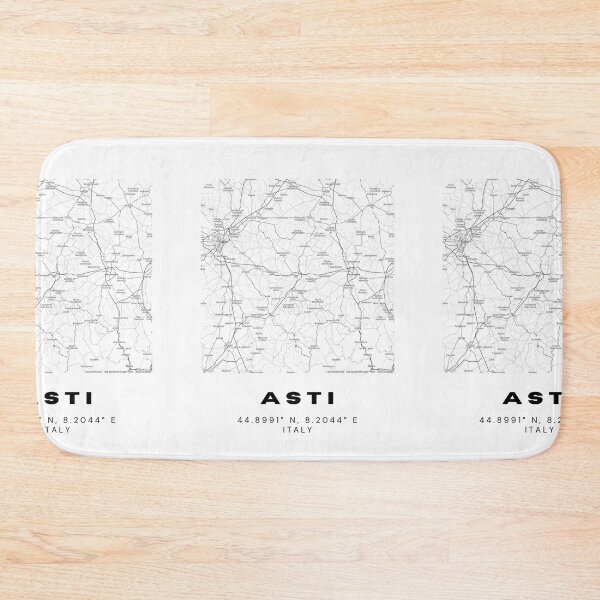Item preview, Minimalist Asti Map Art - Italy City Coordinates Design designed and sold by RM-Journey.