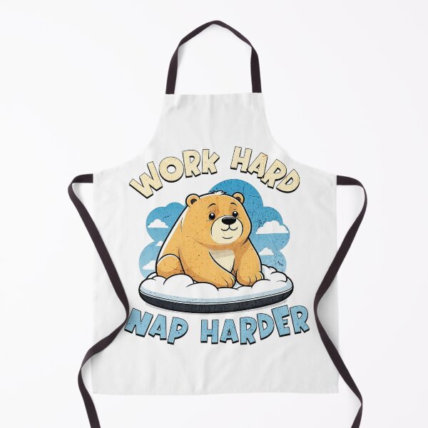 Item preview, Work Hard, Nap Harder Bear Version designed and sold by Panda Creative Studio.