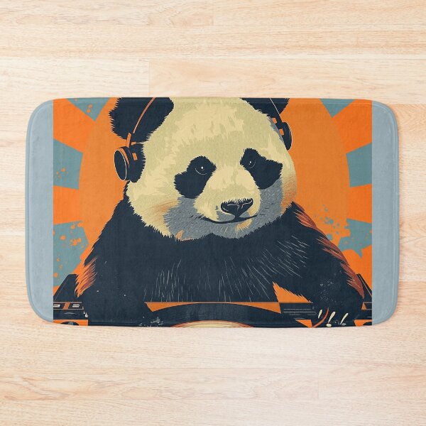 Item preview, DJ Panda – Retro Vinyl Vibes designed and sold by djovan.