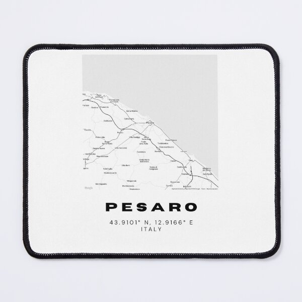 Item preview, Minimalist Pesaro Map Art - Italy City Coordinates Design designed and sold by RM-Journey.