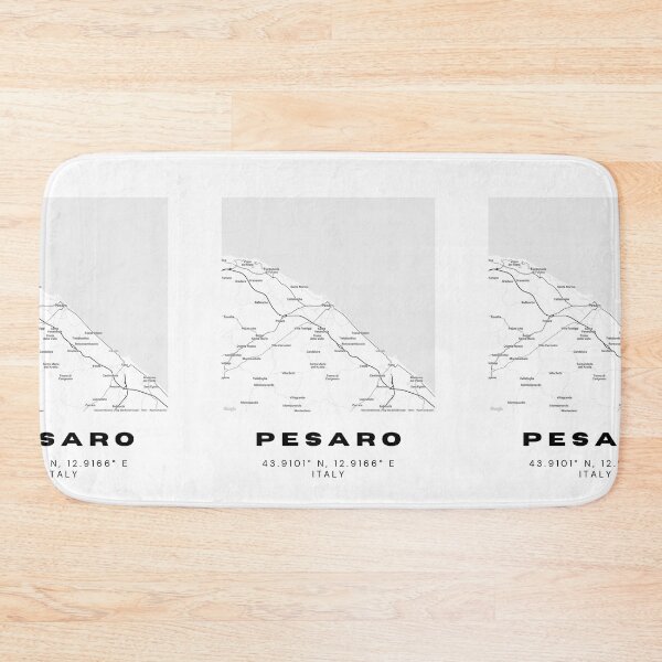 Item preview, Minimalist Pesaro Map Art - Italy City Coordinates Design designed and sold by RM-Journey.