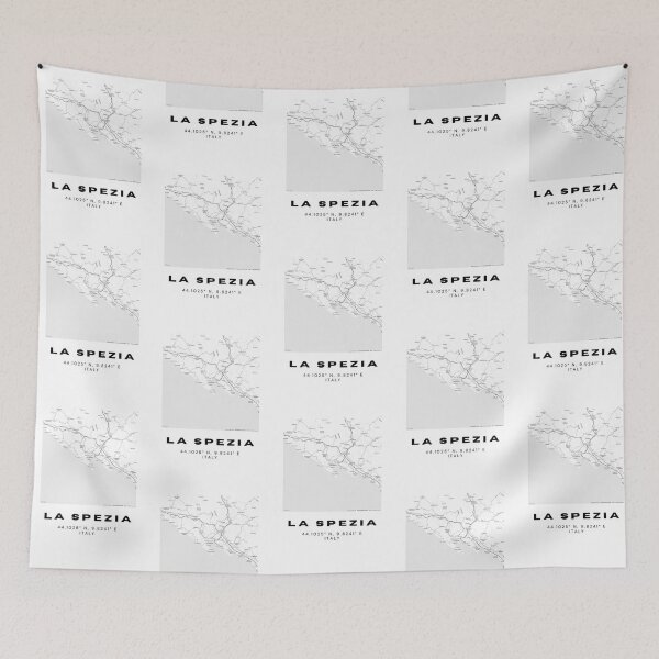 Item preview, Minimalist La Spezia Map Art - Italy City Coordinates Design designed and sold by RM-Journey.