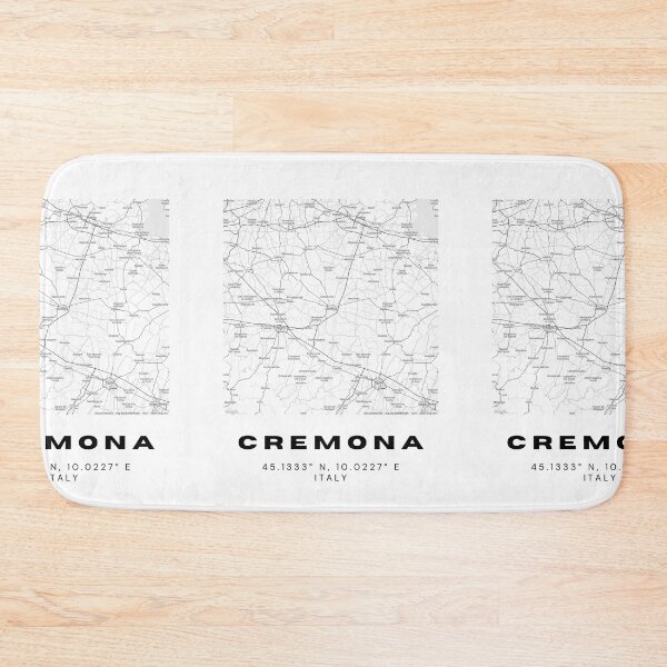 Item preview, Minimalist Cremona Map Art - Italy City Coordinates Design designed and sold by RM-Journey.