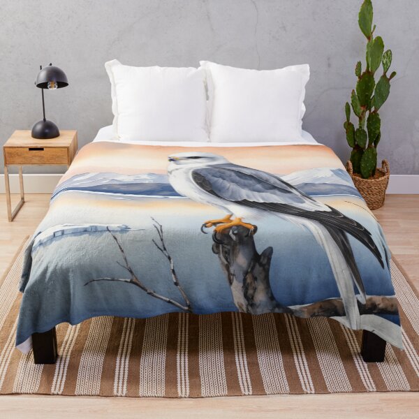 Item preview, Black-Shouldered Kite in Arctic Dawn designed and sold by WaterBirdArt.