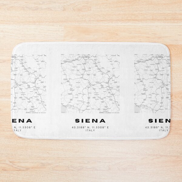 Item preview, Minimalist Siena Map Art - Italy City Coordinates Design designed and sold by RM-Journey.