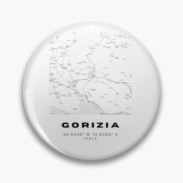 Item preview, Minimalist Gorizia Map Art - Italy City Coordinates Design designed and sold by RM-Journey.