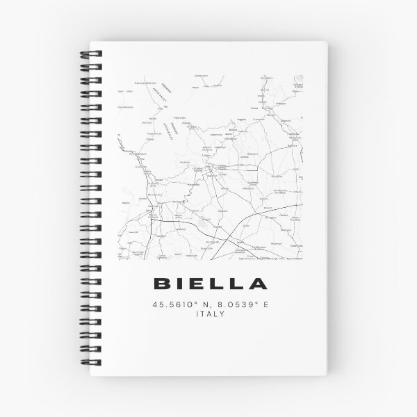 Item preview, Minimalist Biella Map Art - Italy City Coordinates Design designed and sold by RM-Journey.