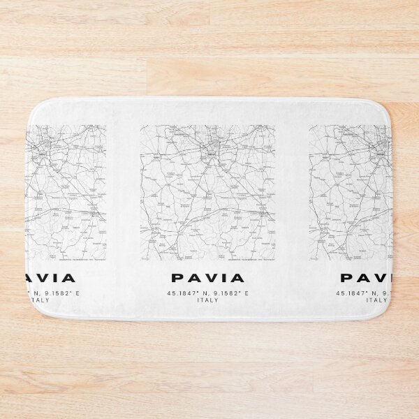 Item preview, Minimalist Pavia Map Art - Italy City Coordinates Design designed and sold by RM-Journey.