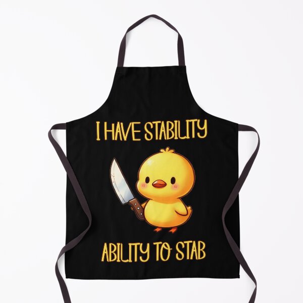 Item preview, I Have Stability Ability To Stab - Duck Meme designed and sold by EnchantedOwl.