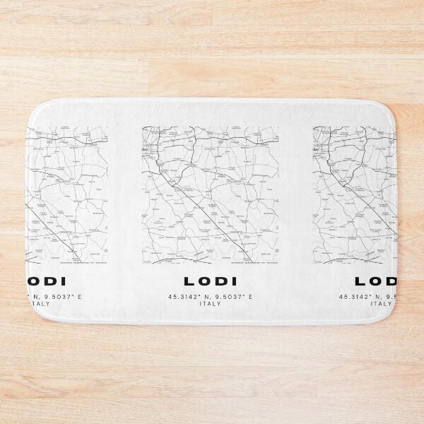 Item preview, Minimalist Lodi Map Art - Italy City Coordinates Design designed and sold by RM-Journey.