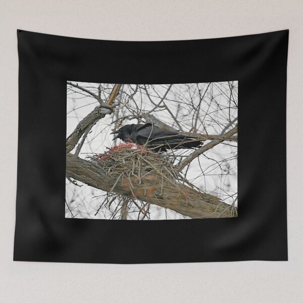 Item preview, Crow Visits Empty Nest designed and sold by CarolM.