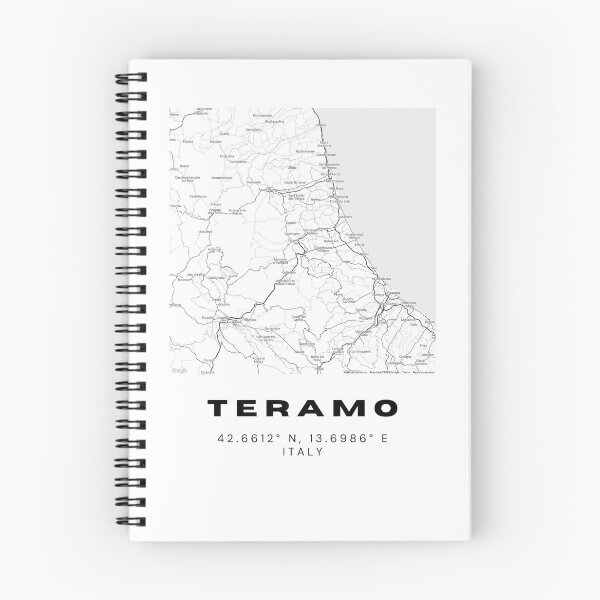 Item preview, Minimalist Teramo Map Art - Italy City Coordinates Design designed and sold by RM-Journey.