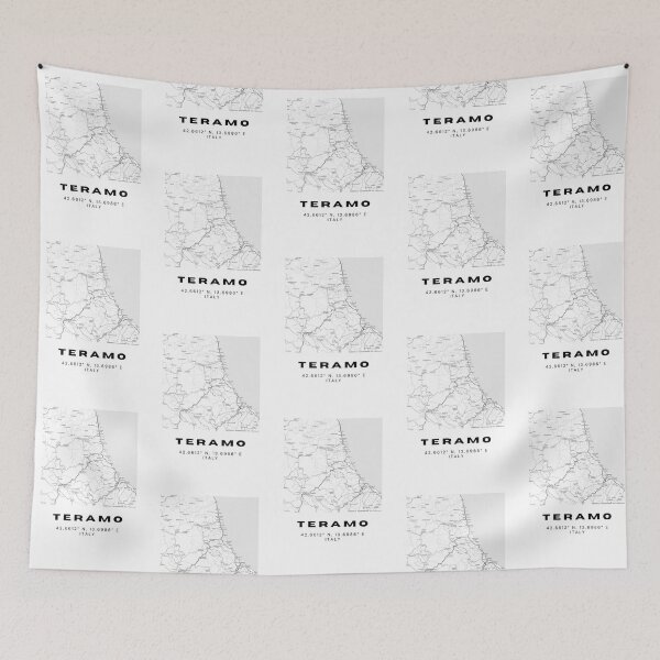 Item preview, Minimalist Teramo Map Art - Italy City Coordinates Design designed and sold by RM-Journey.
