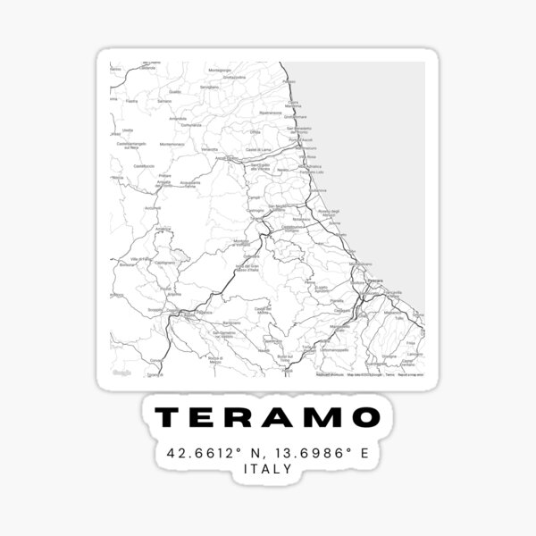 Item preview, Minimalist Teramo Map Art - Italy City Coordinates Design designed and sold by RM-Journey.