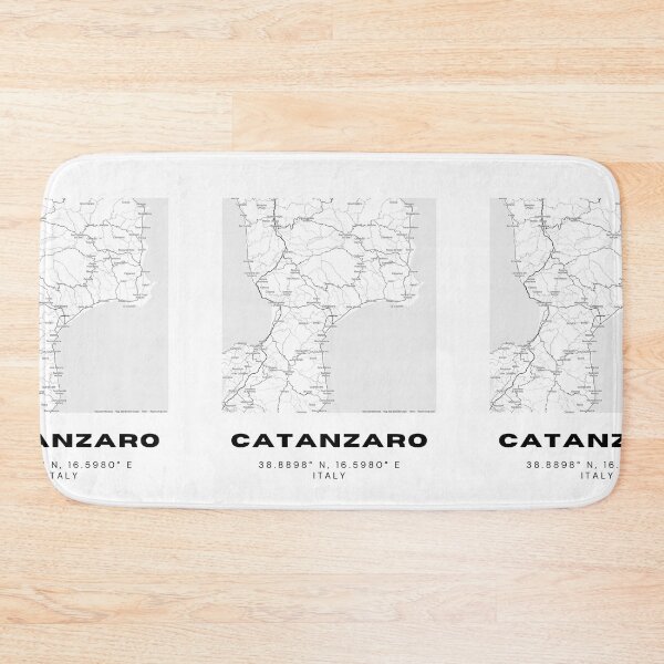 Item preview, Minimalist Catanzaro Map Art - Italy City Coordinates Design designed and sold by RM-Journey.