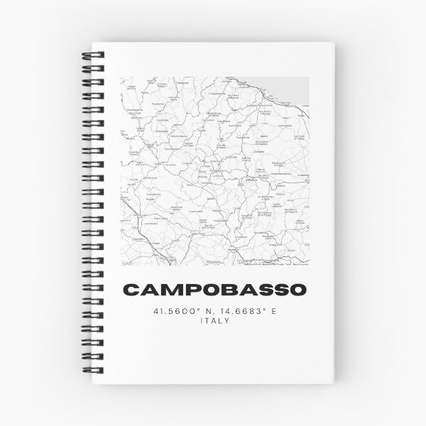 Item preview, Minimalist Campobasso Map Art - Italy City Coordinates Design designed and sold by RM-Journey.