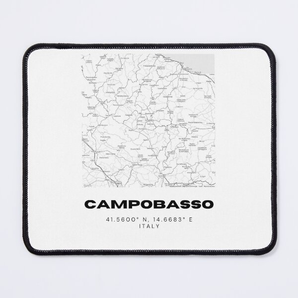 Item preview, Minimalist Campobasso Map Art - Italy City Coordinates Design designed and sold by RM-Journey.