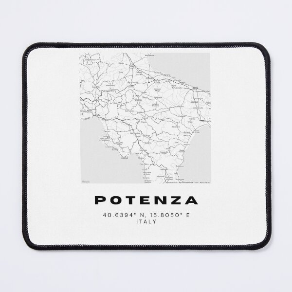 Item preview, Minimalist Potenza Map Art - Italy City Coordinates Design designed and sold by RM-Journey.