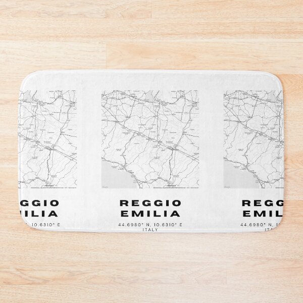 Item preview, Minimalist Reggio Emilia Map Art - Italy City Coordinates Design designed and sold by RM-Journey.