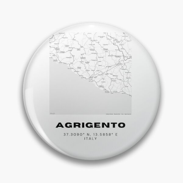 Item preview, Minimalist Agrigento Map Art - Italy City Coordinates Design designed and sold by RM-Journey.