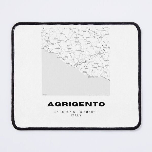 Item preview, Minimalist Agrigento Map Art - Italy City Coordinates Design designed and sold by RM-Journey.