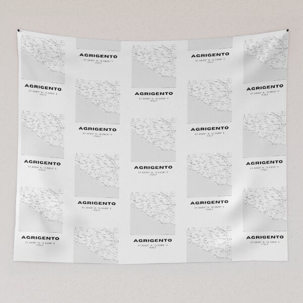 Item preview, Minimalist Agrigento Map Art - Italy City Coordinates Design designed and sold by RM-Journey.